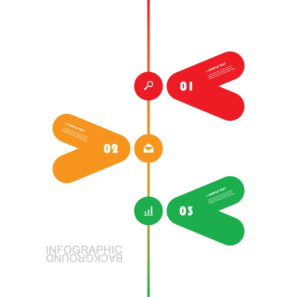 Modèle d'infographie d'affaires moderne - Conception de chronologie minimale — Image vectorielle