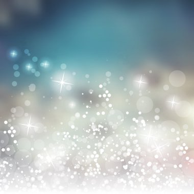 Sparkling Cover Design Template with Abstract Blurred Background clipart