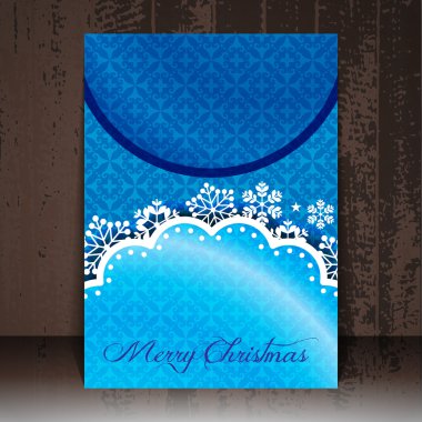 Noel el ilanı veya kapak tasarımı