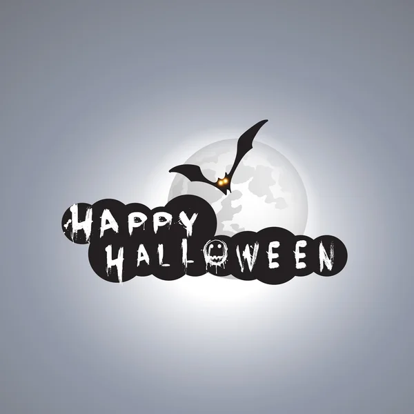 Ontwerpsjabloon Happy Halloween - kaart: vectorillustratie — Stockvector