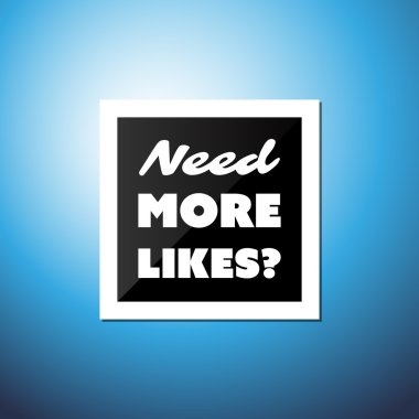 Daha fazla seviyor - mavi bir arka plan ile kartı gerekir