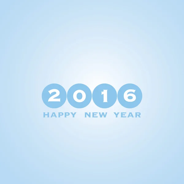 Tarjeta de Año Nuevo - 2016 — Vector de stock