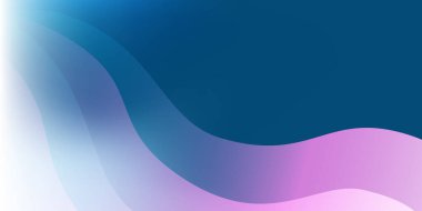 Şeffaf dalgalı, kıvrımlı şekilli, mavi, mor ve pembe renkli soyut arkaplan. Modern akış tasarımı, dijital sanat, sunumlar veya çağdaş dekorasyon için mükemmeldir..