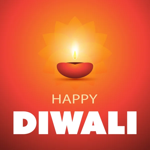 Happy Diwali - Abstract Greeting Card or Background, Creative Design Template — Wektor stockowy