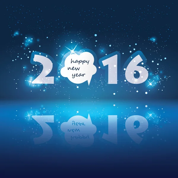 Cartão de Ano Novo - 2016 — Vetor de Stock