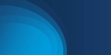 Katmanlı konsantrik kıvrımlı şekiller. Mavi tonlarda, açık cyan 'dan derin deniz kuvvetlerine kadar değişiyor. Şirket sunumları, web sitesi başlıkları, teknoloji markalaşması ve dijital pazarlama materyalleri için vektör tasarımı