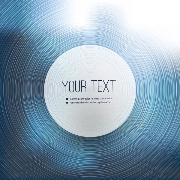 Abstract Concentric Circles Background Vector with Label in the Center for Your Text — Stock vektor