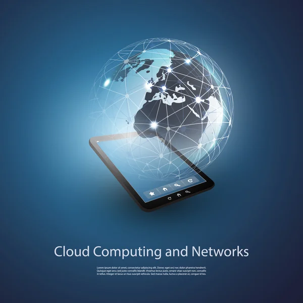 Global Networks - Design Concept for Your IT Business — 图库矢量图片