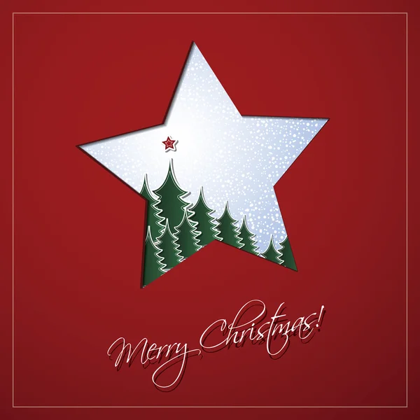 Christmas Card Background Template Design — Stockvector