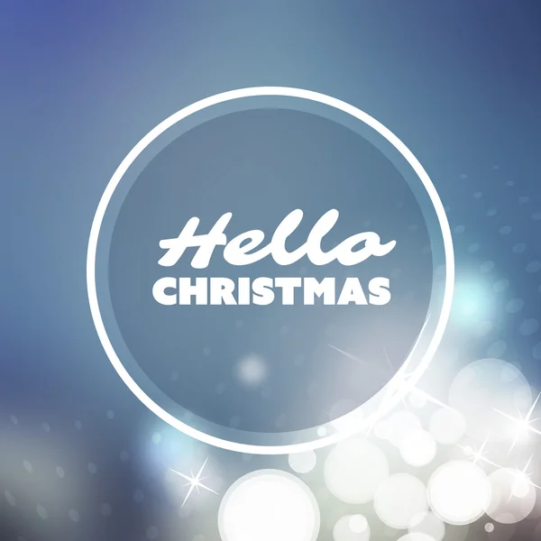 "Ciao Natale - Citazione, Slogan, Dire su uno sfondo sfocato — Vettoriale Stock