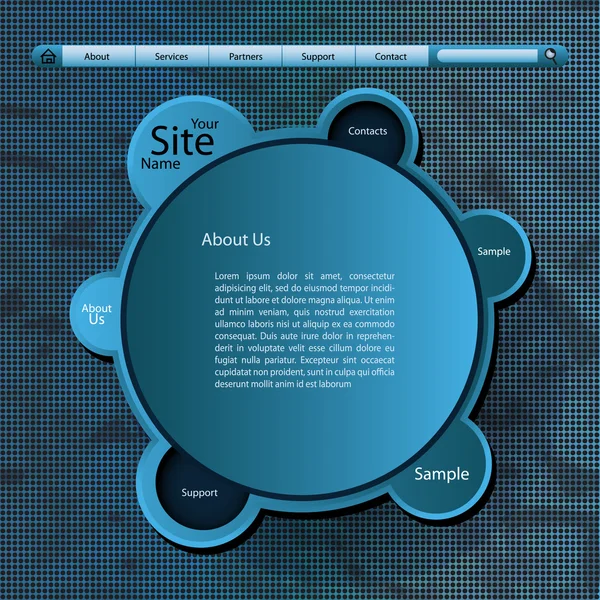 Web sitesi şablonu vektör