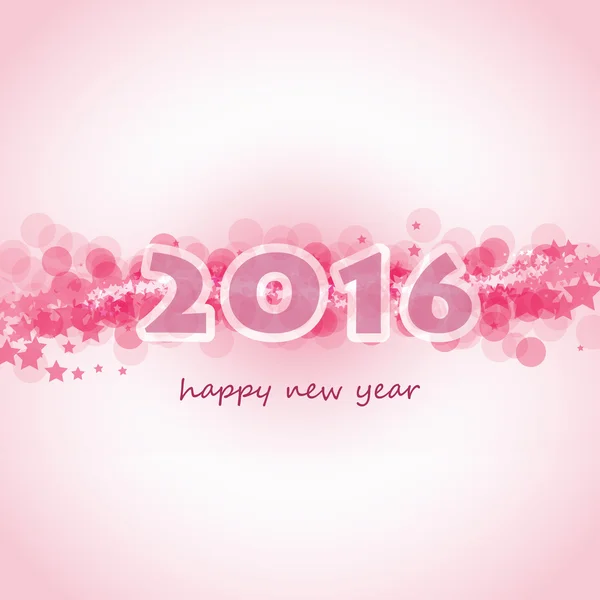 Modèle de carte, de couverture ou d'arrière-plan du Nouvel An - 2016 — Image vectorielle