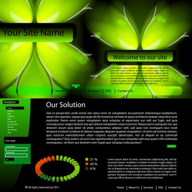 Web sitesi şablonu vektör