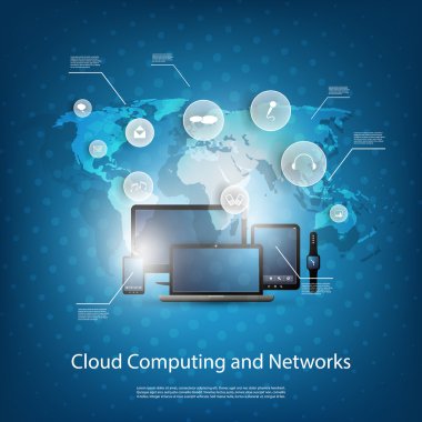 Cloud computing, küresel teknoloji kavramı çeşitli mobil cihazlar ile