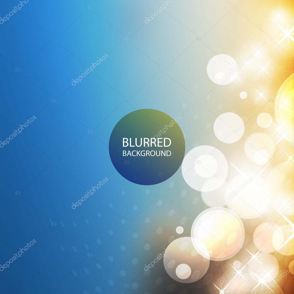 Cover Design Template with Abstract Blurred Colorful Background