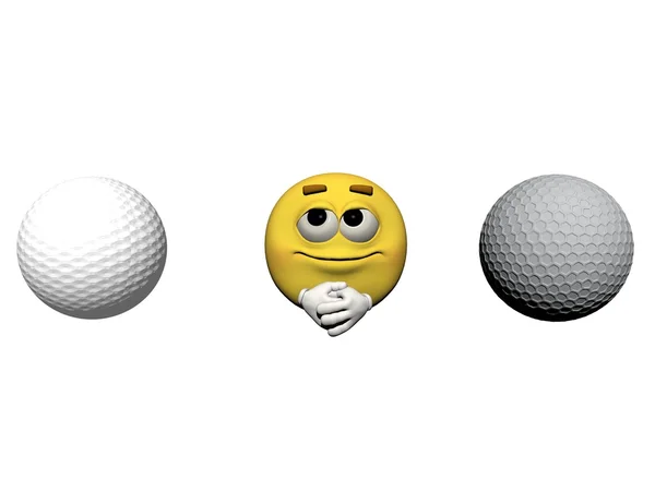 Emoticono deporte - 3d render — Foto de Stock