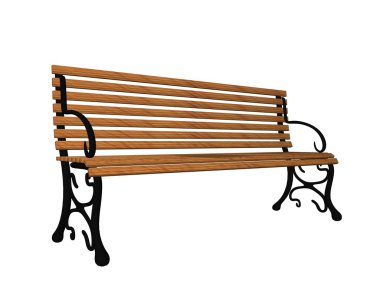 ahşap tezgah - 3d render