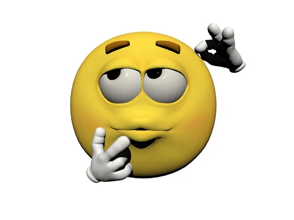 Emoticon im Verhör — Stockfoto