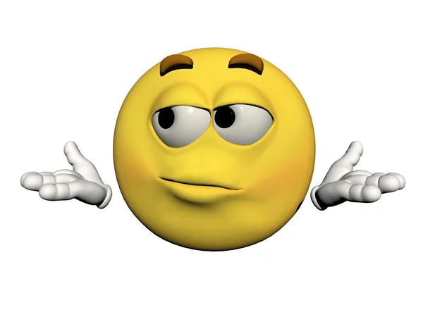 Emoticon unbequem lizenzfreie Stockfotos