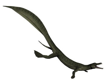 Mesosaurus dinozor - 3d render
