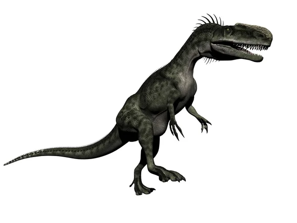 Monolophosaurus dinosaur - 3D рендеринг — стоковое фото