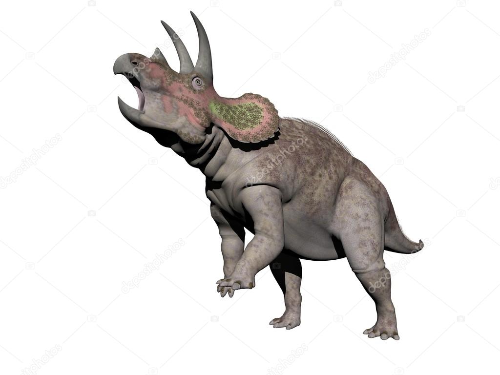 triceratops dinosaur - 3d render