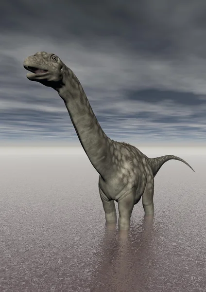 Argentinosaurus-Dinosaurier im See — Stockfoto