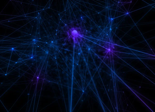 Hintergrund neuronaler Netzwerke — Stockfoto