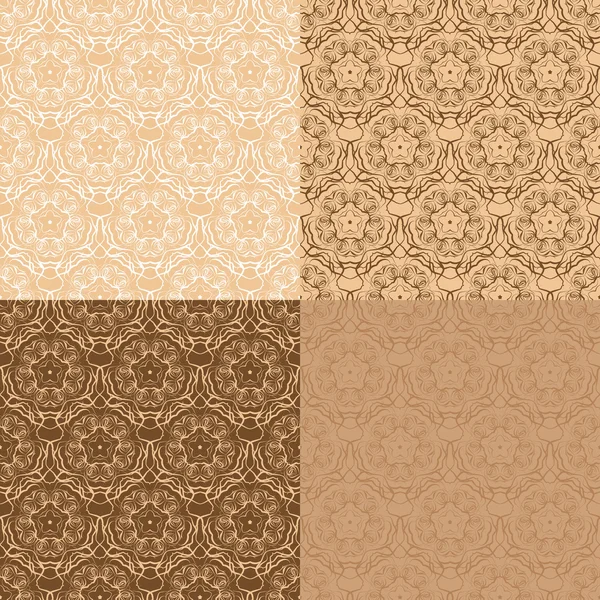 Süs seamless modeli küme. Vektör arka plan.