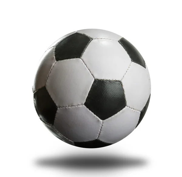 Läder fotboll bakgrund — Stockfoto