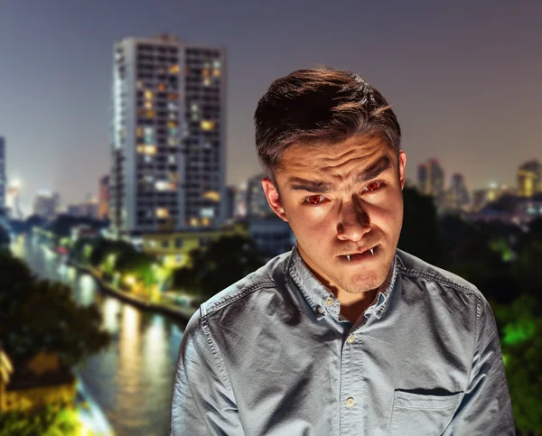 Young vampire in the night — Stock Photo, Image