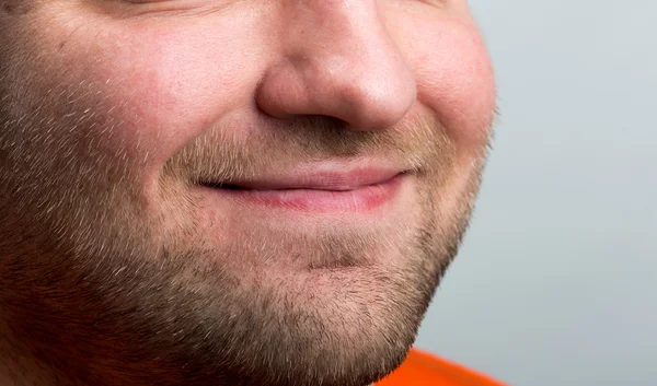 Cara masculina sonriente — Foto de Stock