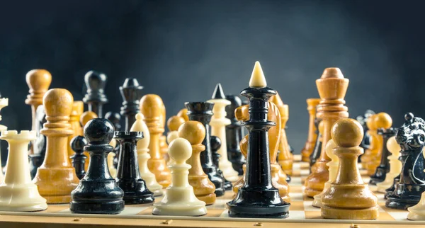 Vele chess cijfers — Stockfoto