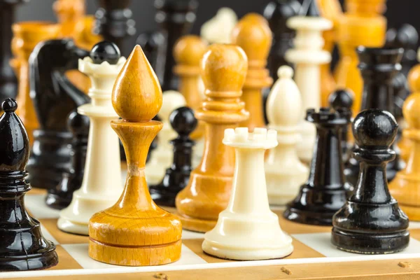 Spousta Šachové figury — Stock fotografie