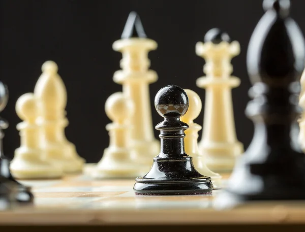 Chess figures on the board — Stock Photo, Image