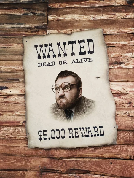 Man on wanted list — Stock Photo, Image