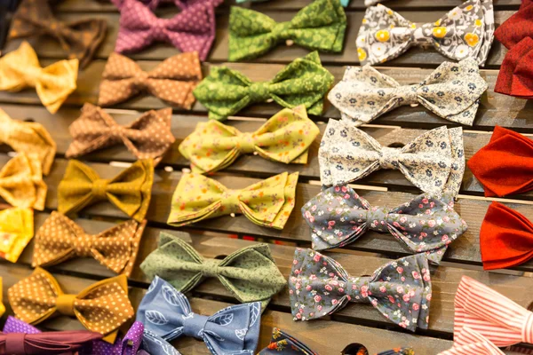 Multicolored vintage bow-ties — Stock Photo, Image