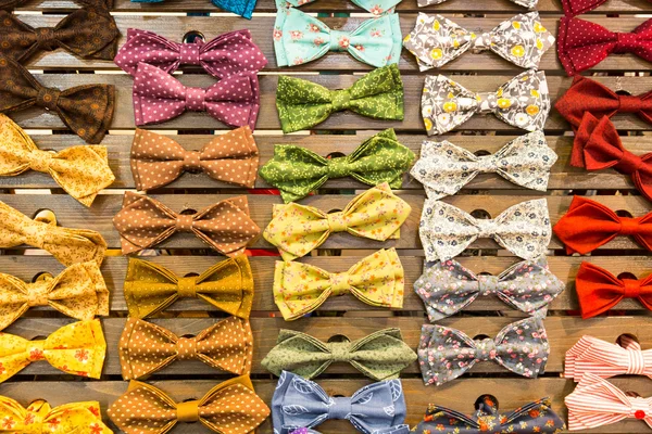 Multicolored vintage bow-ties — Stock Photo, Image