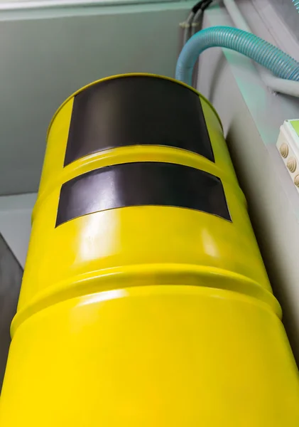 Big yellow barrel — Stock Photo, Image
