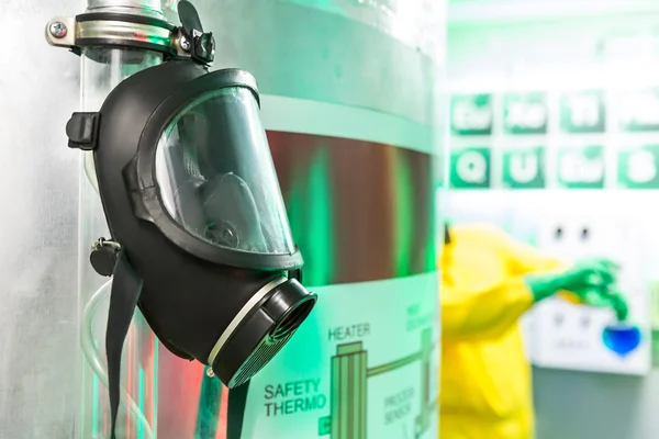 Gaz maskesi Laboratuvarı — Stok fotoğraf