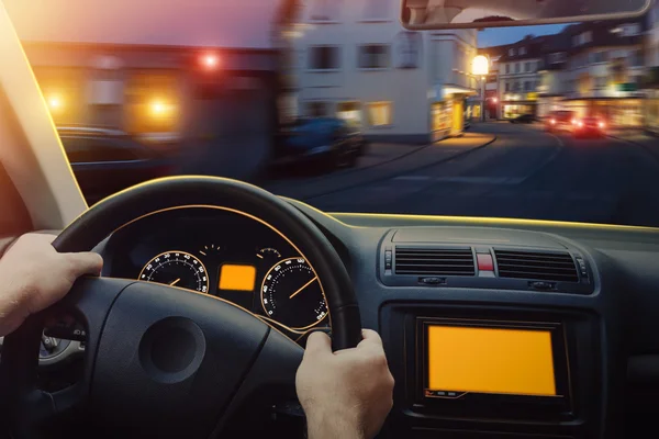 Man besturen van de auto — Stockfoto