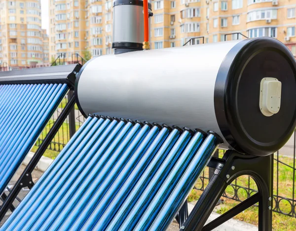 Hydrauliczne kolektorów słonecznych — Zdjęcie stockowe