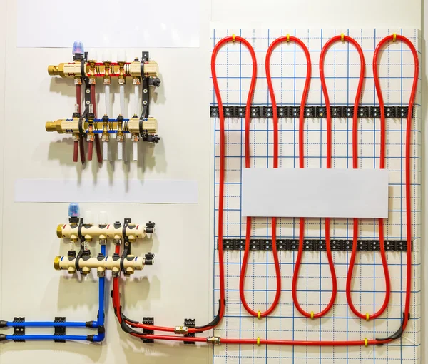 Sistema de piso de aquecimento — Fotografia de Stock