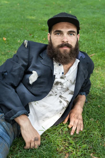 Evsiz yalan sakallı — Stok fotoğraf