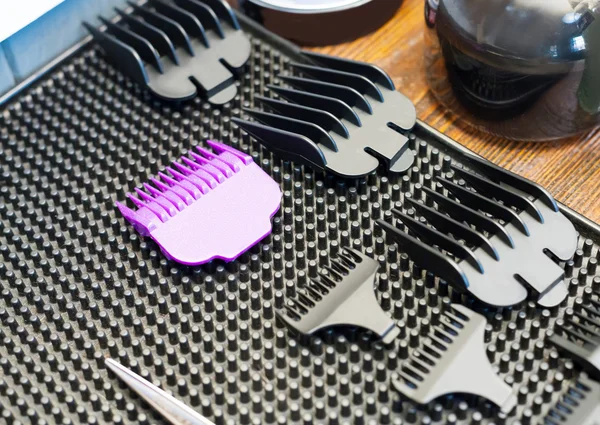 Different sizes for hair clippers — Stock Photo, Image