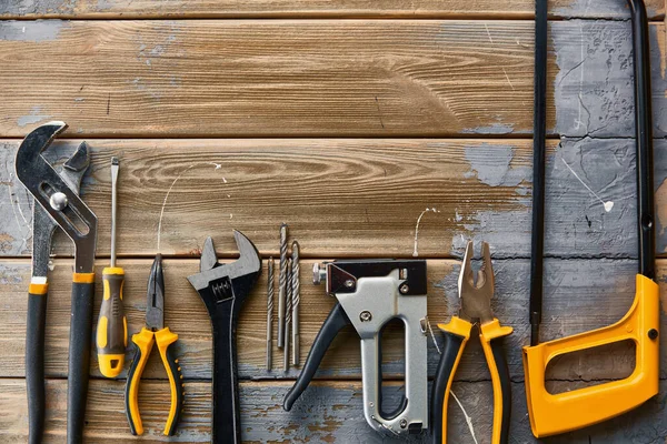 Professional workshop instrument, carpenter tools — Stock Photo, Image