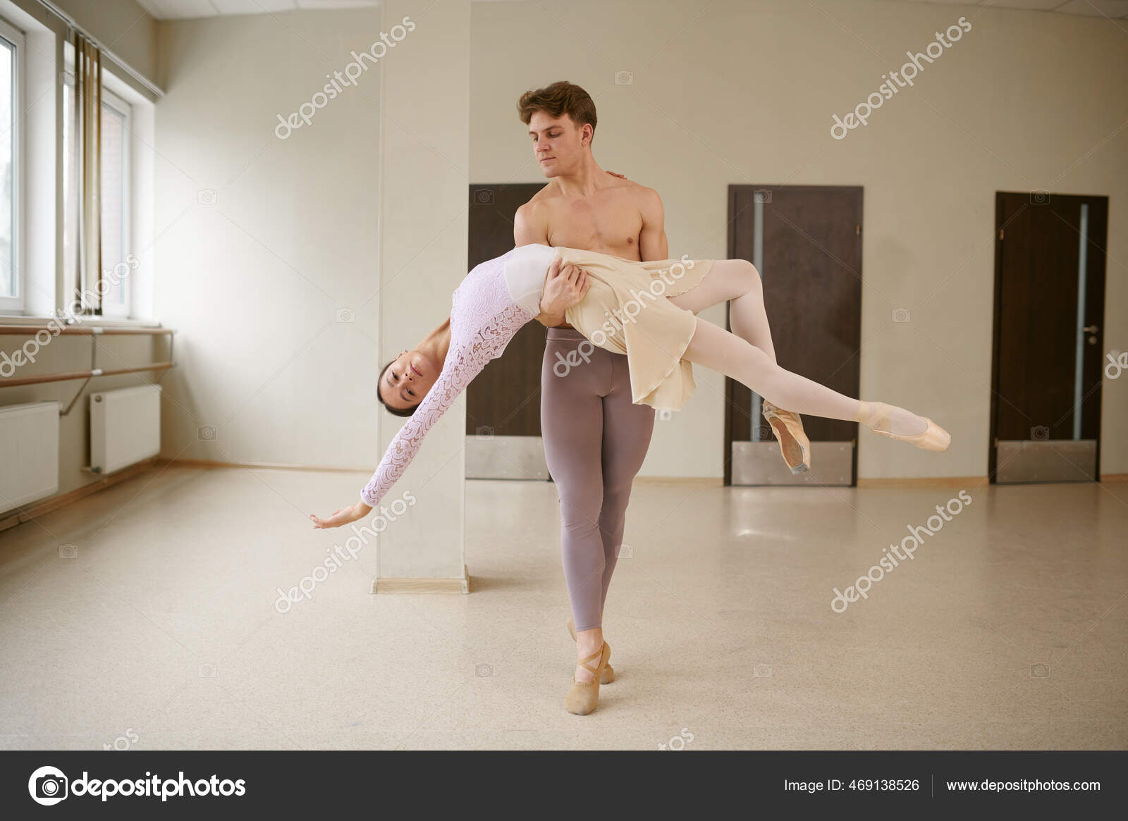 Ballet Class Male Ballet Pointe Couple Ballet Dancers Dancing