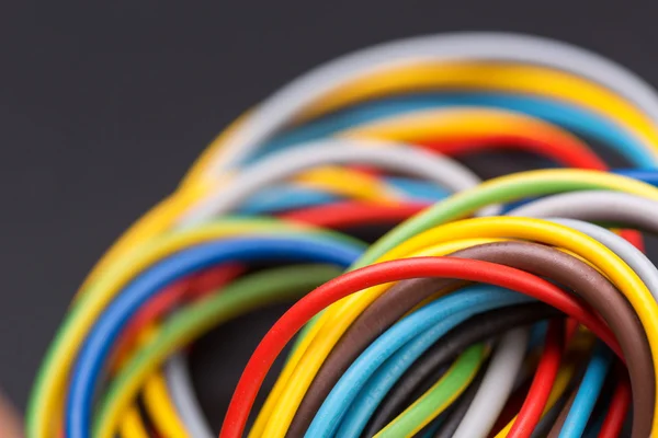 Colorful power cables — Stock Photo, Image