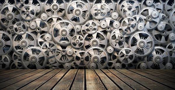 3d gears and cogwheels — Stock Photo, Image