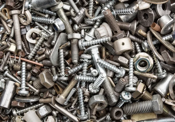 Hardware - bolts, nuts, washers, screws — Stock Photo, Image